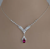 Blue Zirconia Necklace