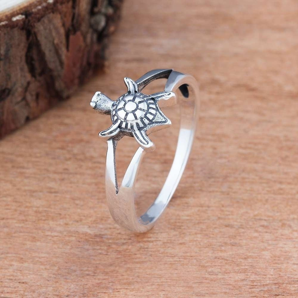 Personalized Tortoise Rings