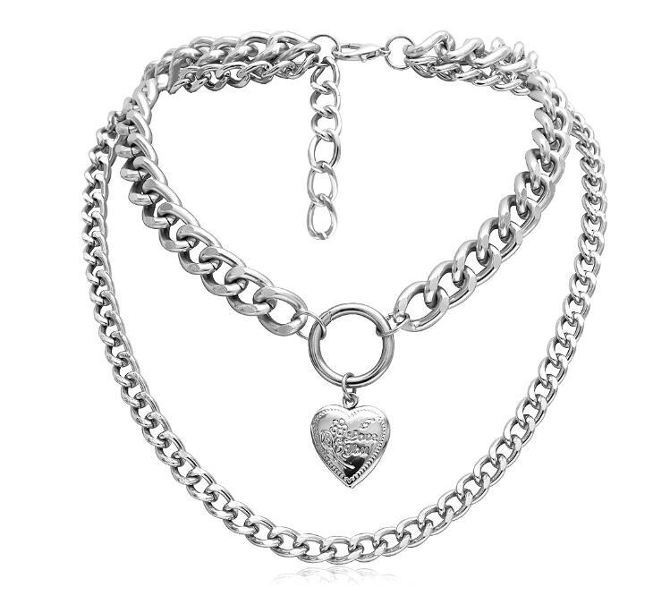 Metal Heart Choker