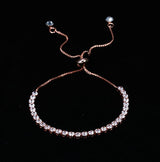 Rinhoo Charm Solid Crystal Rhinestone Bangle