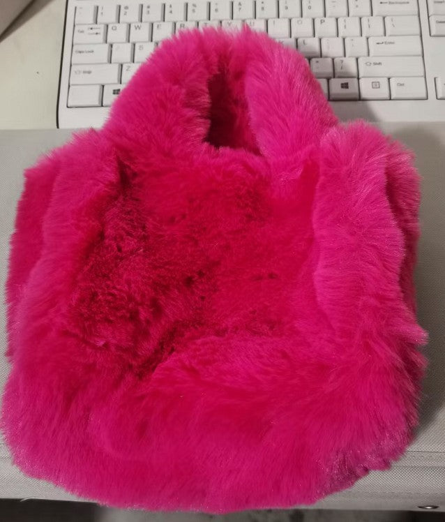 Chain Plush Handbag