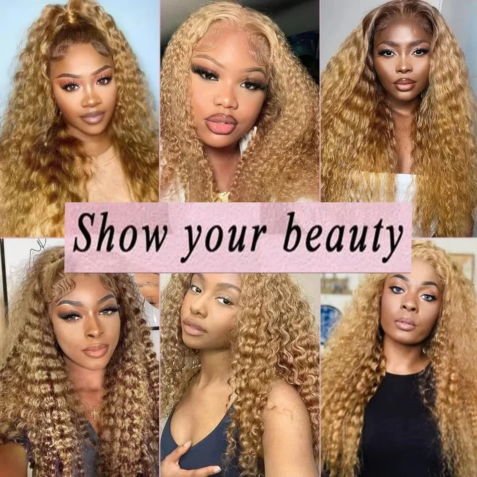 Honey Blonde Lace Front Human Hair Wigs