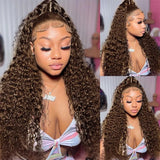 Deep Wave Frontal Curly Wigs