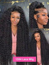 Deep Wave Lace Front Curly Wigs