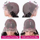 Water Wave Lace Front Human Hair Wigs