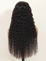 Deep Wave Lace Front Human Hair Curly Wigs