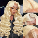 Brazilian Pre Plucked Blonde Transparent Human Hair Wigs