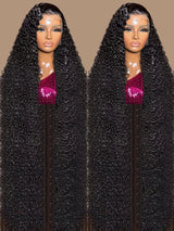 Deep Wave Hd Lace Front Human Hair Curly Wigs