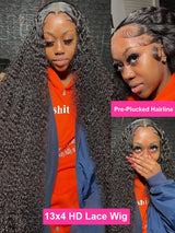 Water Wave Curly Lace Frontal Wigs