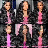 Body Wave Human Hair Curly Wigs