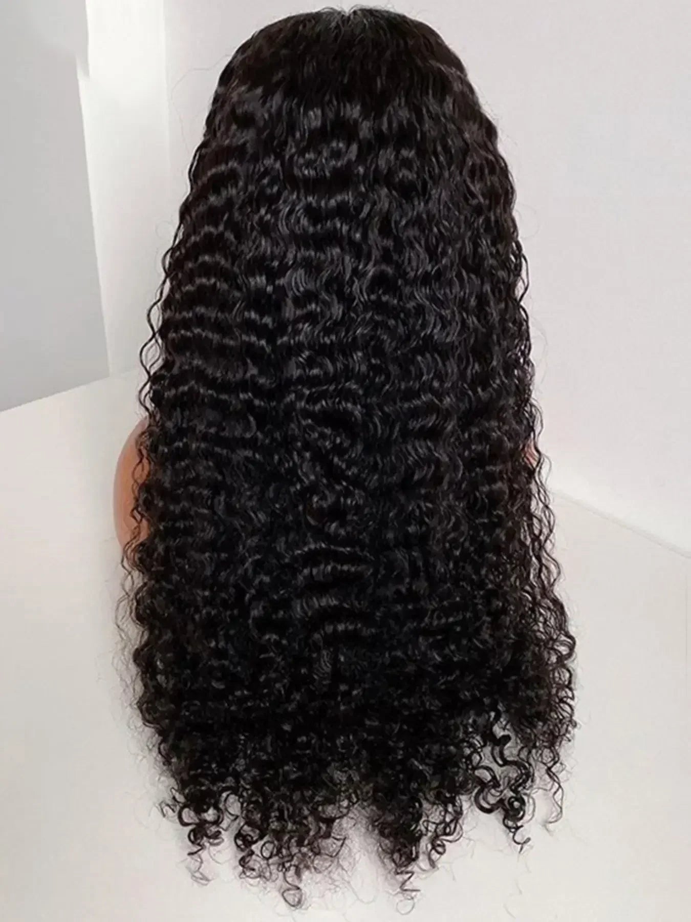 Soft Natural Black Kinky Curly Lace Front Wig
