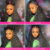 Pre Plucked Deep Wave Curly Wigs