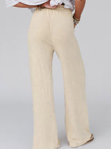 New Washed Drawstring Casual Pants