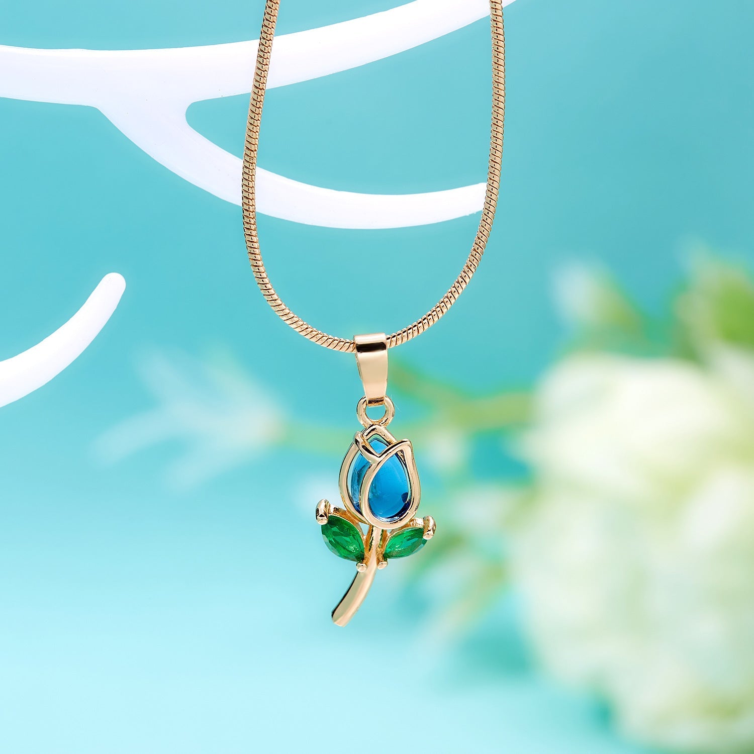 Elegant Tulip Necklace