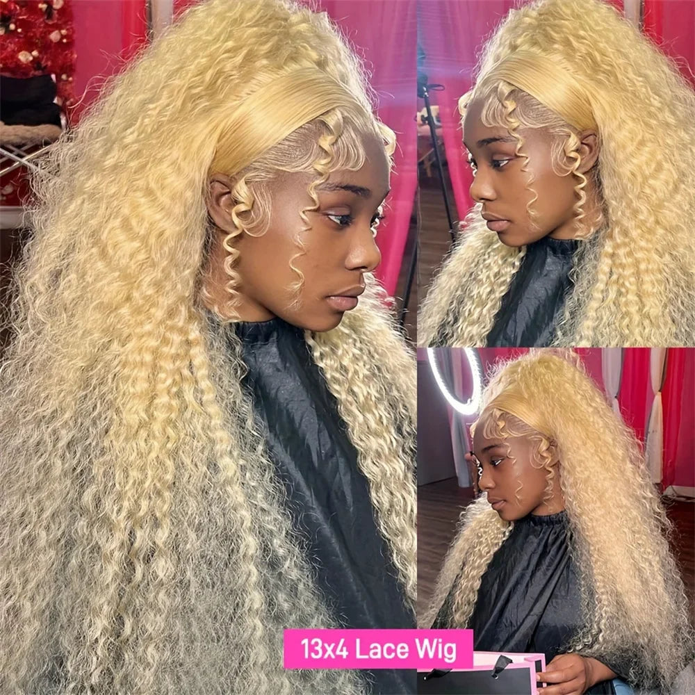 Hd Lace Frontal Blonde Human Hair Wigs